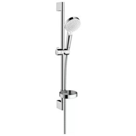   Hansgrohe Crometta Vario/Unica zuhanyszett, Casetta szappantartóval, fehér/króm 650mm