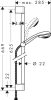 Hansgrohe Crometta 85 Vario/Unica'C zuhanyszett 65cm