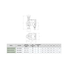 DAB Evosta 2 keringető szivattyú 40-70/180, 230V, 6/4"