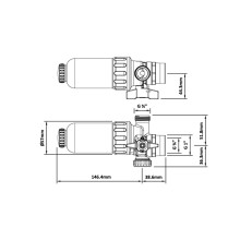 FERNOX TF1 Sigma UB Filter 3/4" mágneses iszapleválasztó csapok nélkül