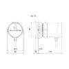 Grundfos Comfort UP 15-14 B PM HMV 80mm, 1/2" cirkulációs szivattyú