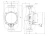 Grundfos Alpha 3 25-40 180 A energiaosztályú, nagy hatásfokú fűtési keringető szivattyú