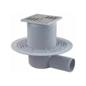  Alcaplast padlószifon 105x105/50mm RM, oldalsó bekötés, kombi Smart bűzelzáróval