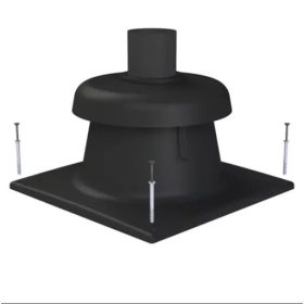 Tricox Kürtő fedél fekete 100mm