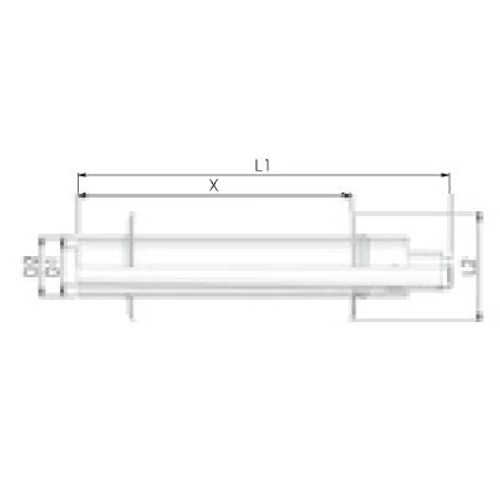 Tricox PPs/Alu 60/100 parapett szett 2db takaró lemezzel
