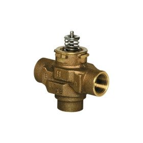  HONEYWELL Zónaszelep 3 járatú 1" (2 utú szelep, PN25, BSPP, kvs=6.4 95°C, 1"BB)