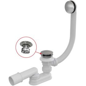 Alcaplast kádszifon click-clack fém leeresztőszeleppel