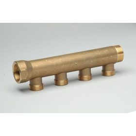 Akciós Sárgaréz osztótest 4 kör 3/4"