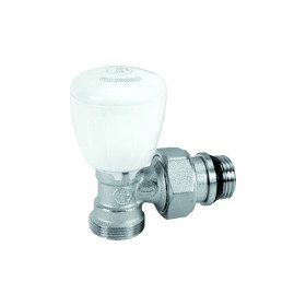   GIACOMINI R431TG termosztatikus radiátorszelep, sarok,ropp. 1/2"-18mm kézi kerékkel